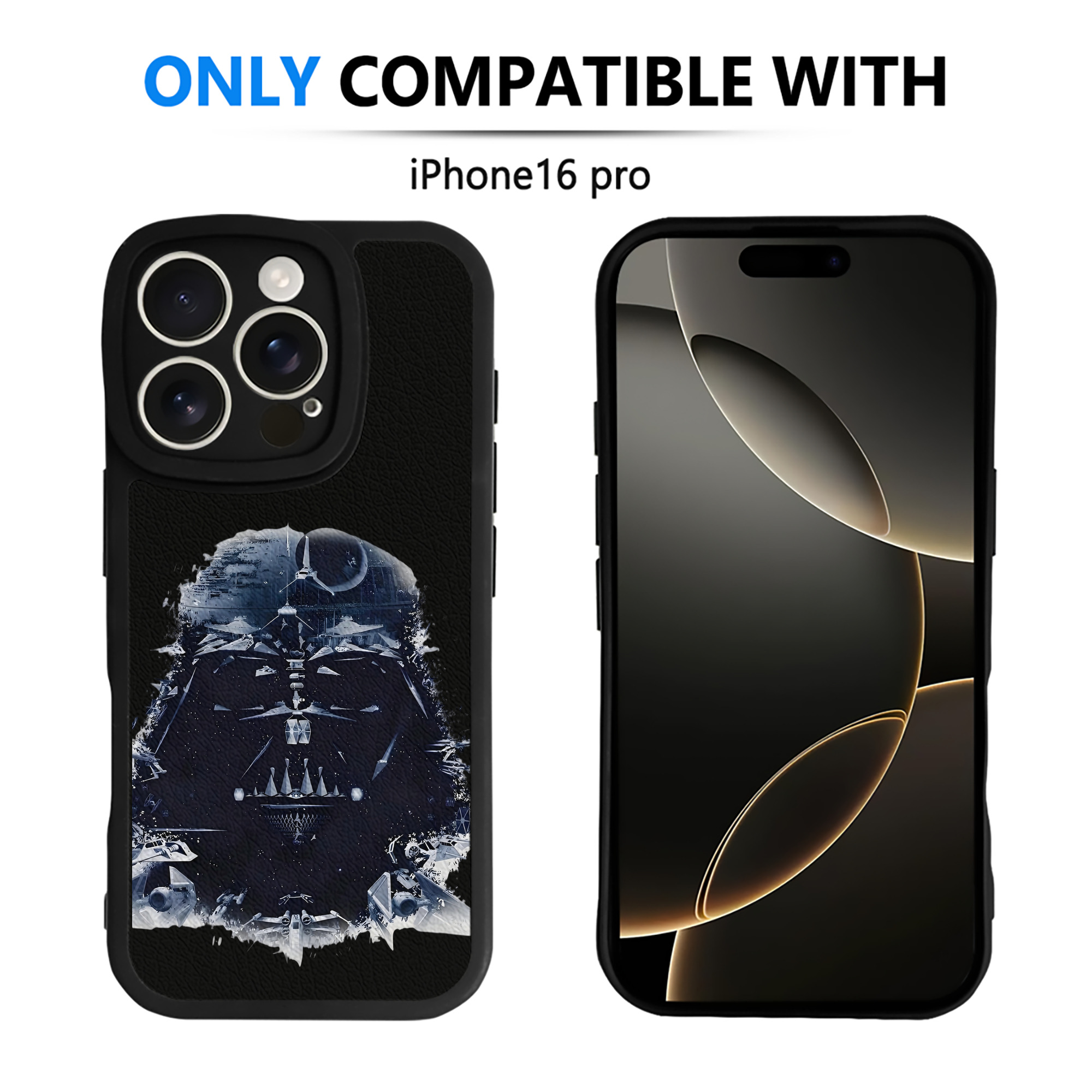 （画像用） スター・ウォーズ Star Wars 【iPhone 16シリーズ対応】シリコンスマホケース（レザー調） 材質：シリコン